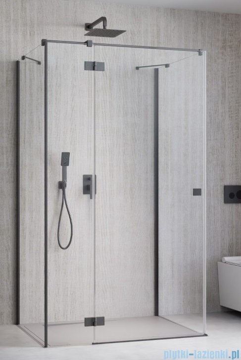 Radaway Essenza Brushed GunMetal Kdj+S kabina 70x100x70cm lewa szczotkowany grafit 1384048-01-01/1385022-92-01L/1384048-01-01