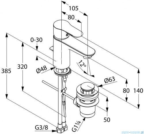 Kludi Objekta Jednouchwytowa bateria umywalkowa DN 10 chrom 322330575
