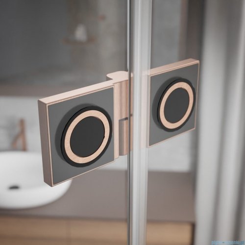 Radaway Essenza Pro Brushed Copper Kdj+S kabina 70x80x70cm lewa szczotkowana miedź 10097380-93-01L/10098070-01-01/10098070-01-01