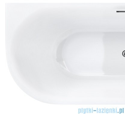 Corsan Intero Slim wanna asymetryczna prawa 150x74 cm biała + syfon E-230MNP