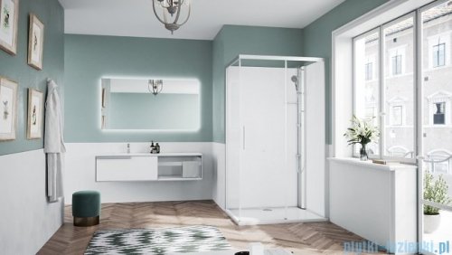 Novellini Glax 1 2.0 kabina standard 120x80 prawa srebrna G212P120DMF-1BB