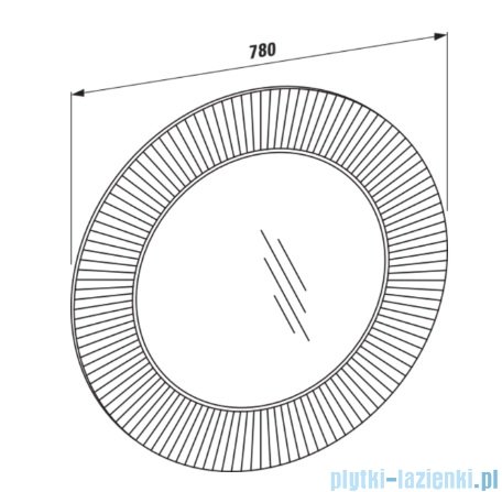 Luafen Kartell lustro 78 cm H3863310820001