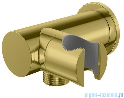 Kohlman Axel Gold zestaw prysznicowy z deszczownicą 30 cm złoty połysk QW210AGDR30