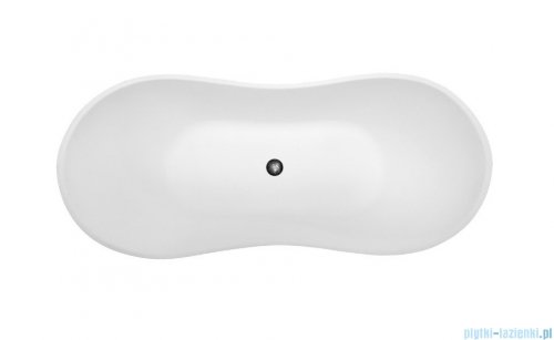 Besco Viya Glam srebrna 170x72cm wanna wolnostojąca + odpływ klik-klak #WMD-170-VS