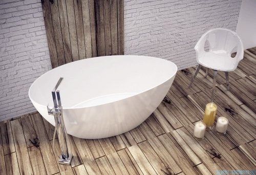 Sanitti Tre wanna wolnostojąca 154x80 + syfon klik-klak biała 11030000