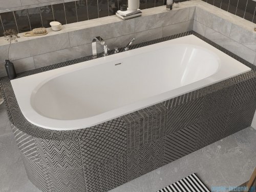 Besco Avita Slim + 170x75cm wanna asymetryczna prawa + syfon #WAV-170-SP+