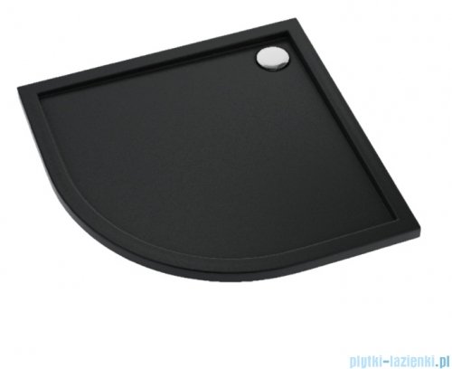 Schedpol Schedline Sharper brodzik półokrągły Czarny Mat 90x90x4,5cm 3S.S2O-9090/C/MG