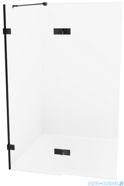 New Trendy Avexa Black parawan nawannowy 2-częściowy 130x150 cm lewy przejrzyste EXK-1988