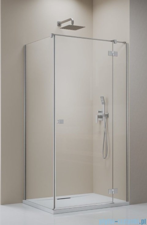 Radaway Essenza Kdj Brushed Nickel kabina 110x120cm prawa szczotkowany nikiel 1385041-91-01R/1384054-01-01