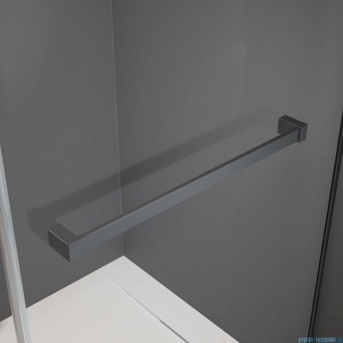 Radaway Essenza Pro Brushed GunMetal Kdj kabina 100x80cm prawa szczotkowany grafit 10097100-92-01R/10098080-01-01