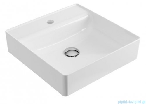 Excellent Rima 2.0 Umywalka nablatowa 40x40 cm z otworem na baterie CEEX.4901.400.WH