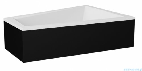 Besco Intima Duo 180x125cm obudowa CZARNY mat lewa/prawa OAID-180-NSC