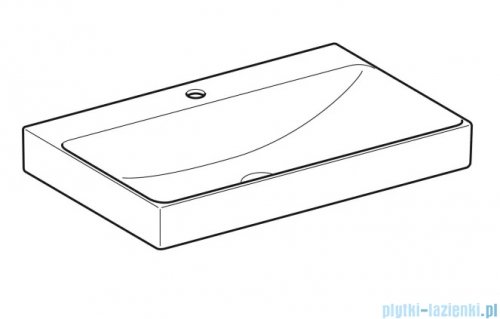 Geberit One Umywalka prostokątna z otworem na baterię 75x48cm KeraTect 505.020.01.2