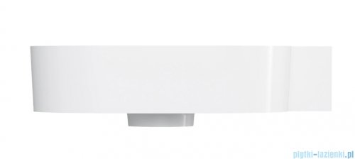Omnires Ovo M+ umywalka nablatowa/wisząca prawa 55x38 cm  biały połysk OVO555UWPBP