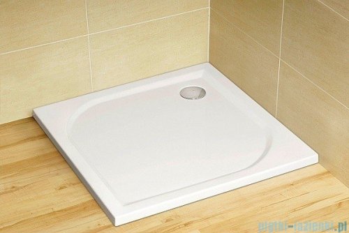 Radaway Eos DWJ Drzwi wnękowe 100 szkło przejrzyste + brodzik Delos C + syfon 37923-01-01N