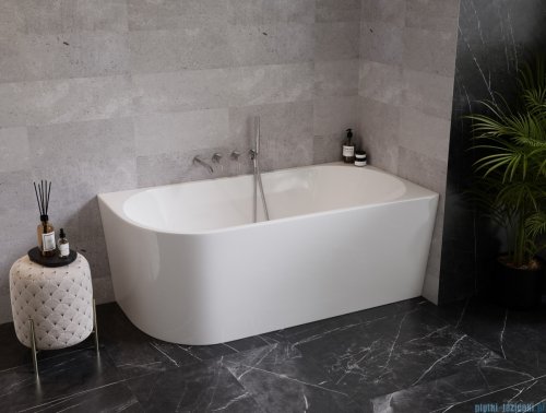 The North Bath Calia wanna wolnostojąca przyścienna prawa 170x80cm + syfon Klik-klak 6845-1701R