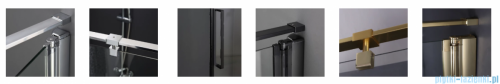 Sea Horse Fresh Line Black kabina kwadratowa Prawa 90x90x200 cm przejrzyste BK260T09KP+