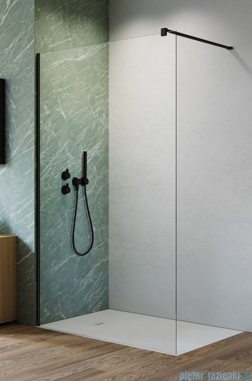 Radaway Nes Black kabina Walk-in 100x200cm czarny mat/szkło przejrzyste 10013100-54-01