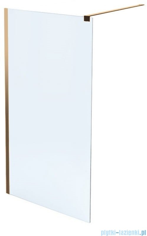Massi Fix Gold 100x195 cm kabina Walk In przejrzyste MSKP-FA1021-100-G