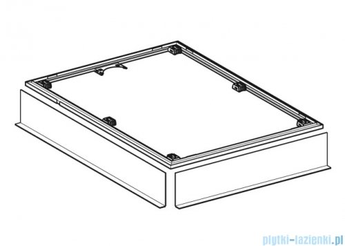 Geberit Rama instalacyjna do prysznica bezbrodzikowego Setaplano 150x80cm 154.467.00.1