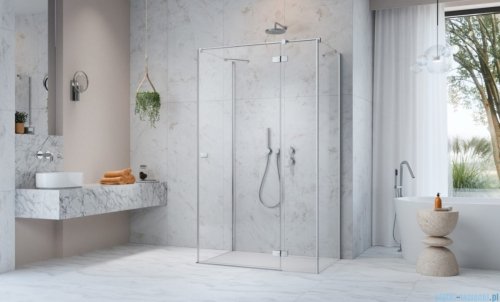 Radaway Fuenta Kdj+S kabina 100x120x100cm prawa chrom połysk szkło przejrzyste 1384052-01-01/1384024-01-01R/1384052-01-01
