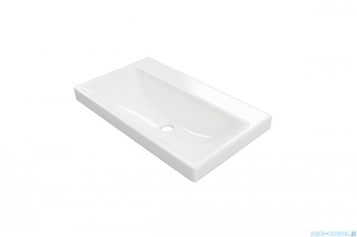 Excellent Blanko szafka 64 cm, czarny soft z umywalką bez otworu na baterię, uchwyty czarny mat MLEX.6327.K.640.BLBL
