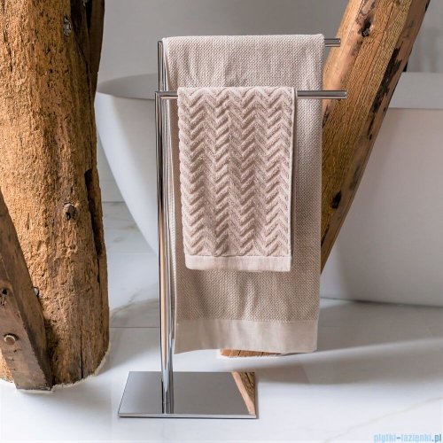 Sealskin Tube wieszak na ręcznik dwuramienny wolnostojący chrom 362383218