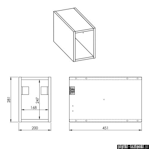 Elita Look moduł 20x28x45cm biały połysk 167099