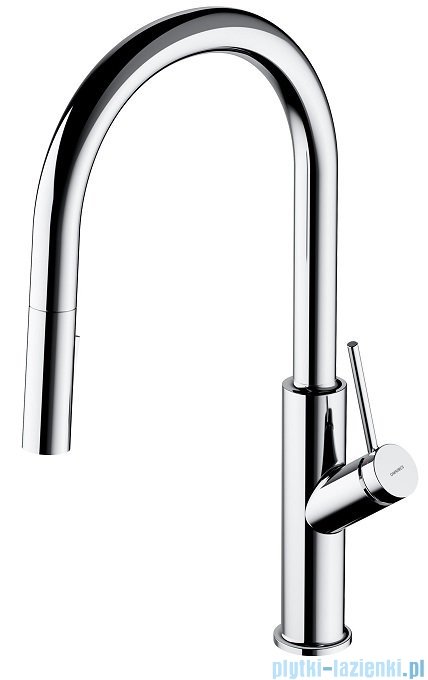 Omnires Bend bateria zlewozmywakowa z wyciąganą wylewką chrom BE6455CR