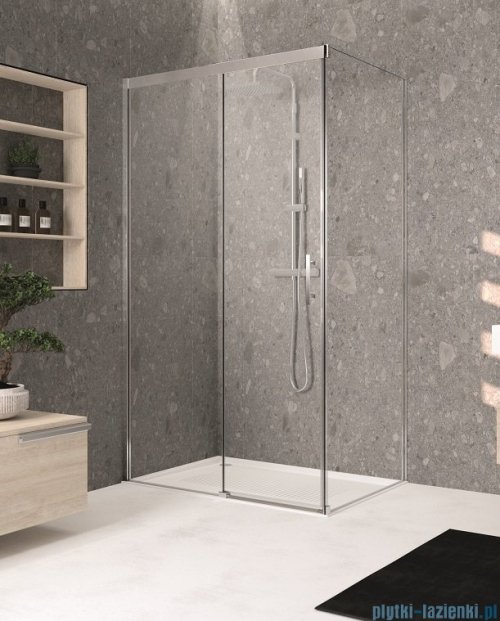 Novellini Kali FH ścianka boczna 90cm profile chrom KALIFH88-1B