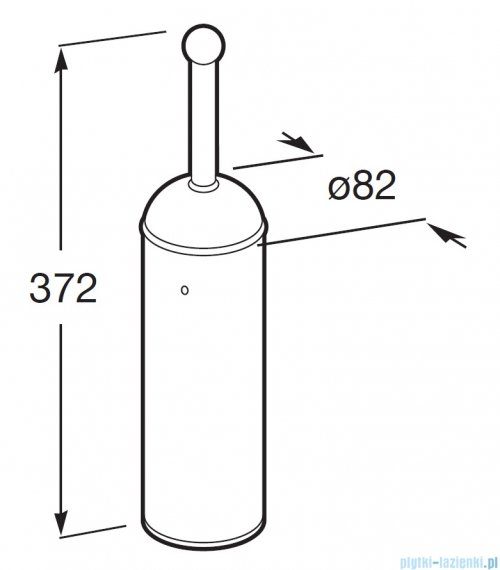 Roca Carmen szczotka WC wisząca Chrom A817008001