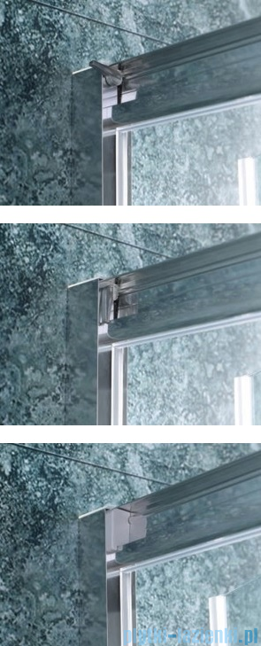 Omnires Chelsea drzwi prysznicowe 120x190cm przejrzyste NDP12XCRTR