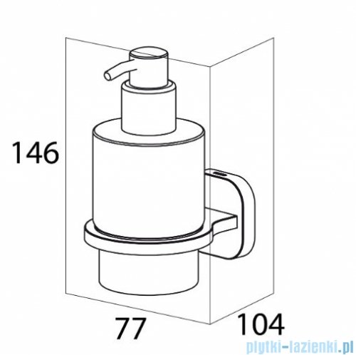 Tiger Ramos Dozownik na mydło w płynie stal szczotkowana 13060.3.09.46