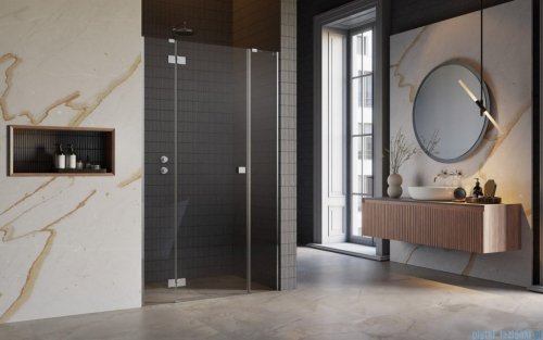Radaway Essenza Dwjs drzwi wnękowe 140cm lewe szkło przejrzyste 1385033-01-01L/1384090-01-01
