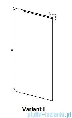 Radaway Modo XL Black kabina Walk-in 30-100×250-300 szkło przejrzyste 10mm 389405-54-01