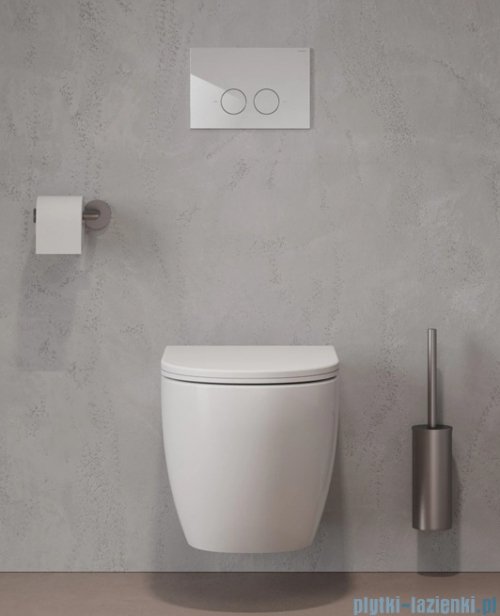 Omnires Flush Set Strongframe stelaż podtynkowy do WC przycisk spłukujący biały połysk STFWC1M-RBP