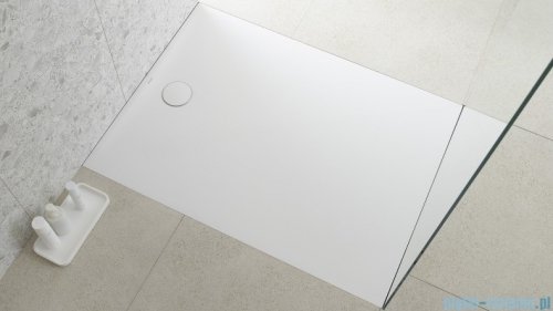 Geberit brodzik Olona 140x80cm z włókniną uszczelniającą biały 550.918.00.1