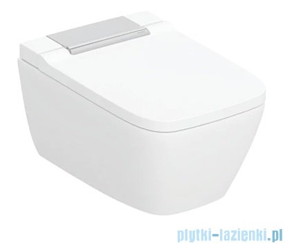 Geberit urządzenie WC z funkcją higieny intymnej AquaClean Sela Square, wisząca miska WC biały/chrom 146.250.21.1
