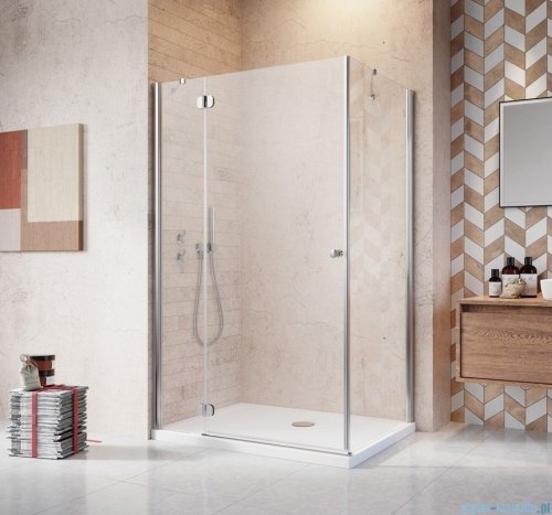Radaway Torrenta Kdj kabina kwadratowa 90x90 lewa szkło grafitowe + Brodzik Delos C + Syfon 32202-01-05NL