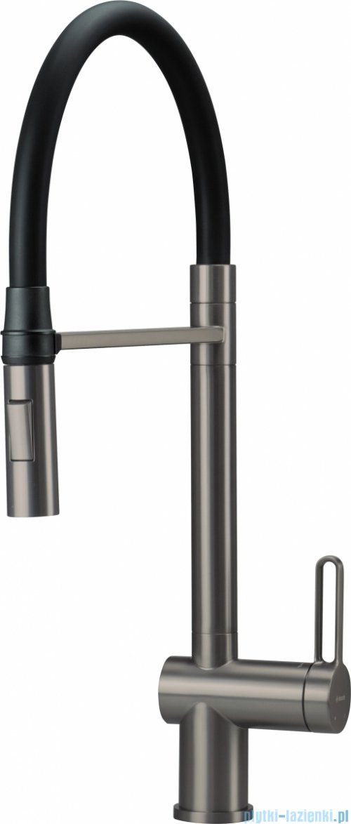 Deante MAGNETIC Bateria kuchenna z elastyczną wylewką 2 rodzaje strumienia titanium BRM_D72M