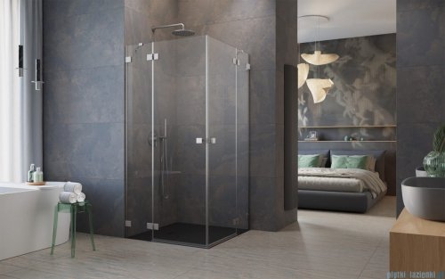 Radaway Essenza Pro Brushed Nickel Kdd kabina 80x100cm szczotkowany nikiel 10096080-91-01L/10096100-91-01R