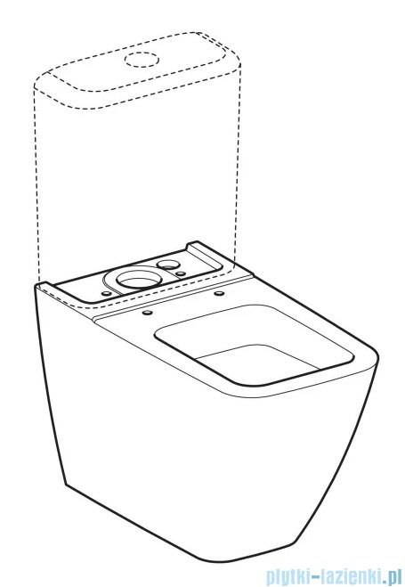 Geberit iCon Square Miska stojąca, lejowa 200920000