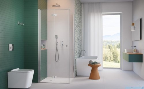 Radaway Fuenta Kdj B kabina 80x110cm lewa chrom połysk szkło przejrzyste 1384081-01-01L/1384053-01-01