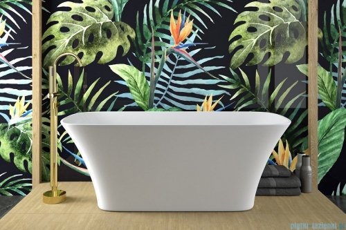 Besco Assos S-Line Glam srebrna 160x70cm wanna wolnostojąca #WMD-160-ALS