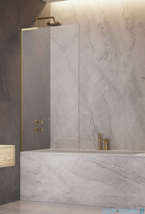 Radaway Modo SL Gold PNJ II parawan nawannowy 100cm lewy złoty połysk/przejrzyste 10316100-09-01L