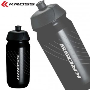 Zestaw Bidon Kross FRESH 500 ml czarny + koszyk KELLYS RATIO czarny