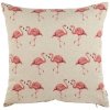 Poduszka French Home - Flamingi - beżowa