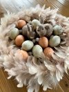 Zajączki dekoracyjne - komplet 2 szt. - wys. 9 cm