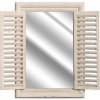 Lustro okno z okiennicami Belldeco Bosco - 70 cm