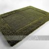 Ciemno-zielony dywanik łazienkowy Moca Design Frame